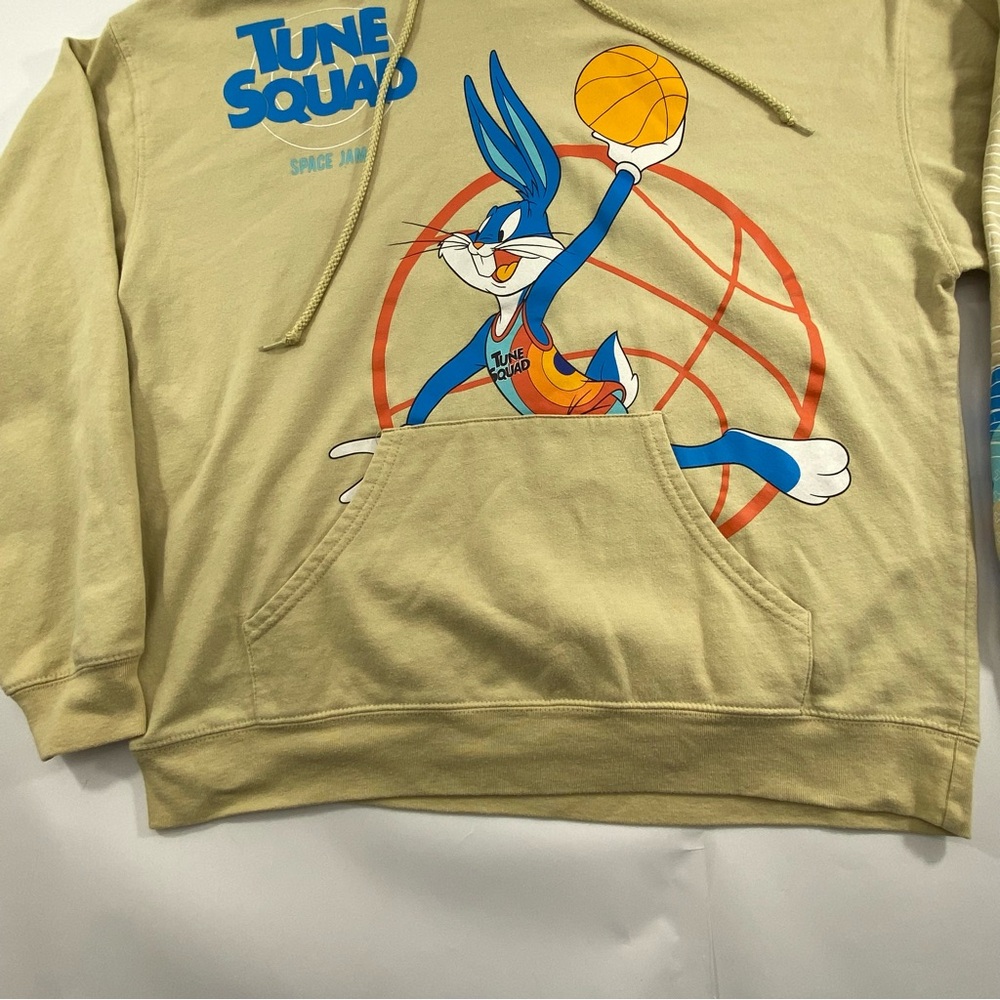 Space Jam A New Legacy Tune Squad Bugs Bunny Hoodie Tan Size Large - Picture 3 of 15